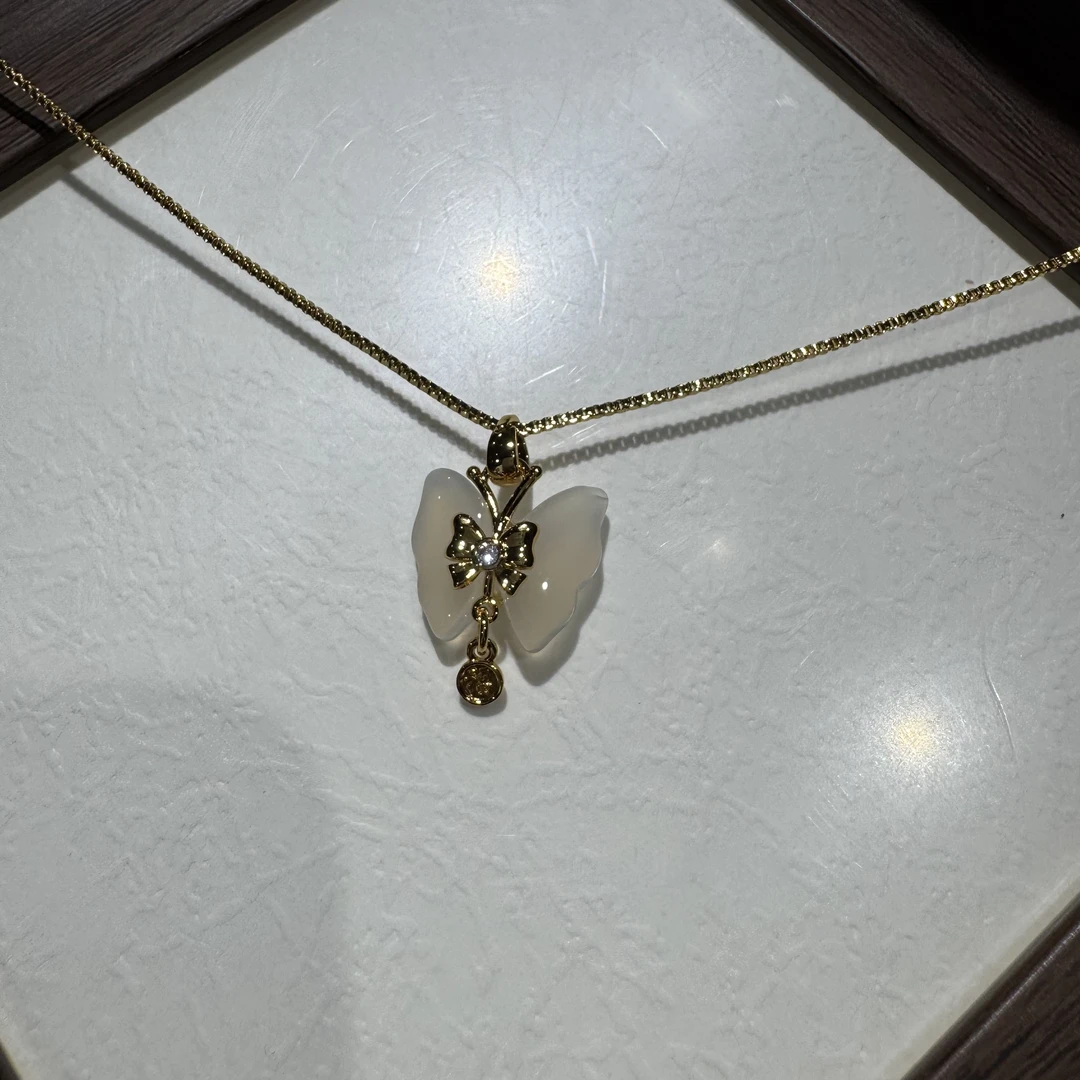 铜合金仿珍珠项链 龙哥金色项链项链036