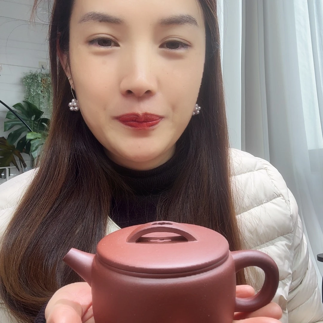 紫砂茶壶紫泥汗瓦160cc