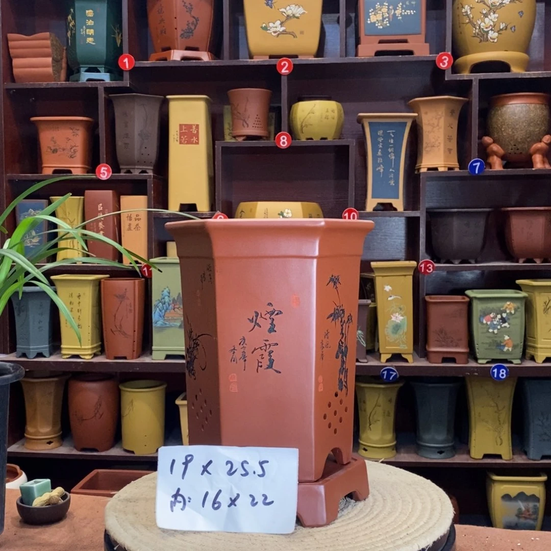 紫砂艺术紫砂花盆