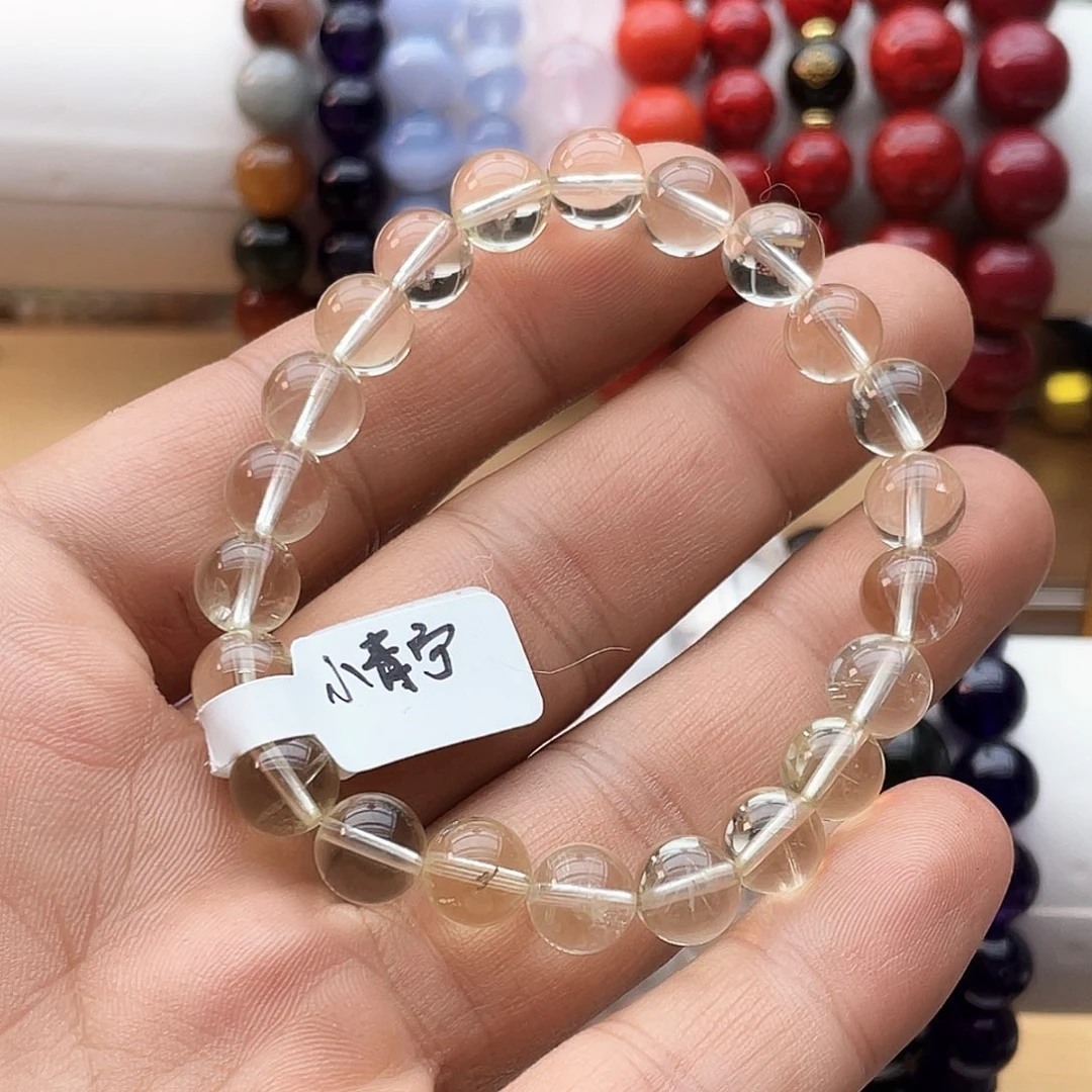 未镶嵌手链烟晶卡8+小青柠