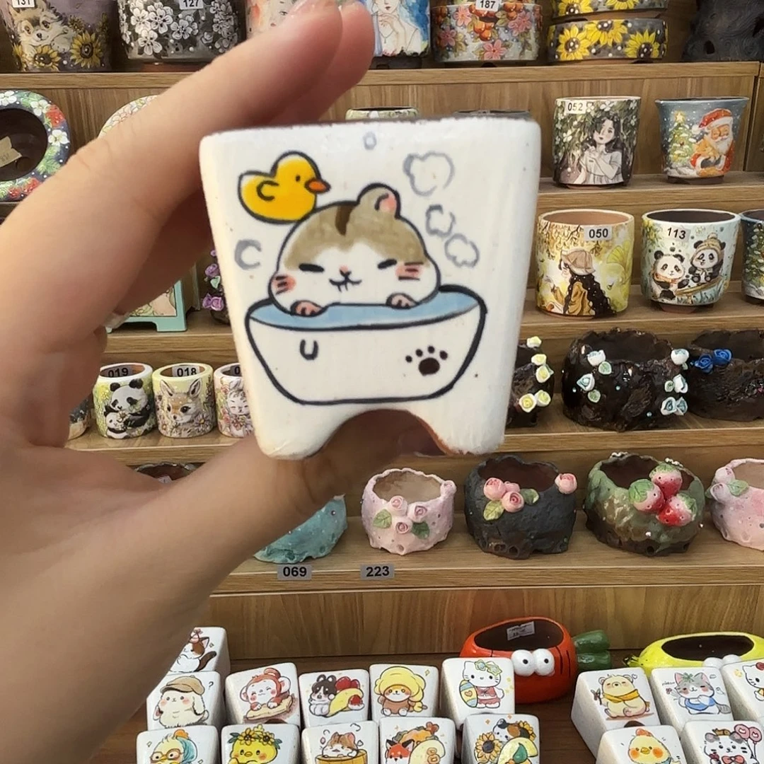 133455667788手绘花盆