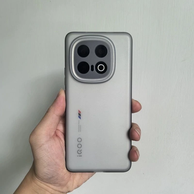 新款墨水黑灰色适用iQOOZ10Turbo+手机壳Z10TurboPro透明磨砂软壳