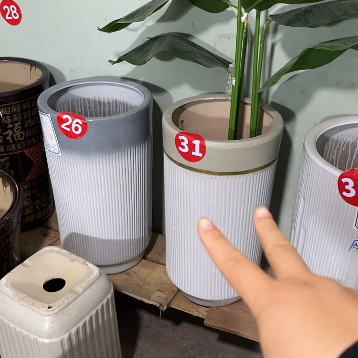 陶瓷花盆小号双拼