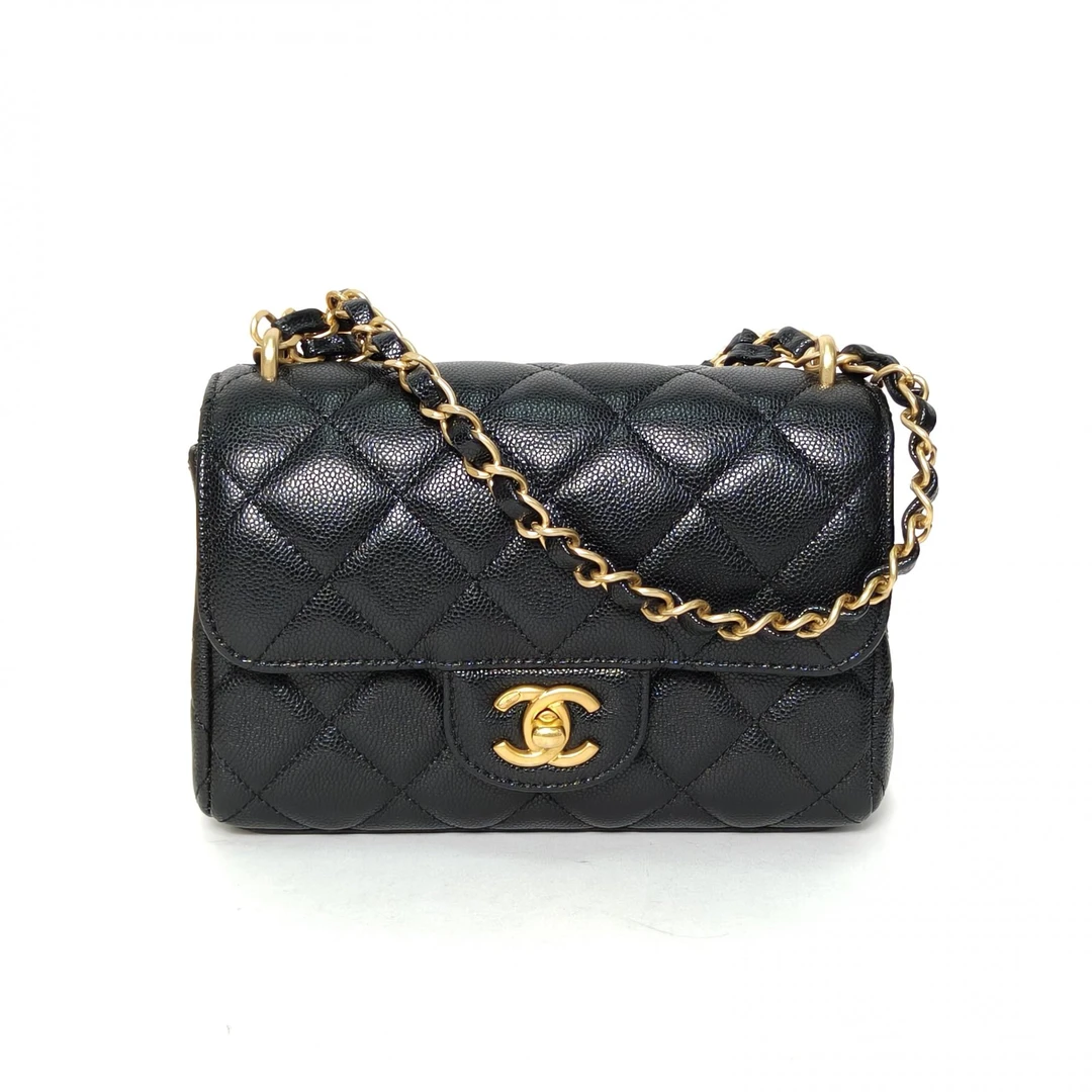99新 Chanel/香奈儿 【双双】 芯片25P 双链条手提 方胖子 19