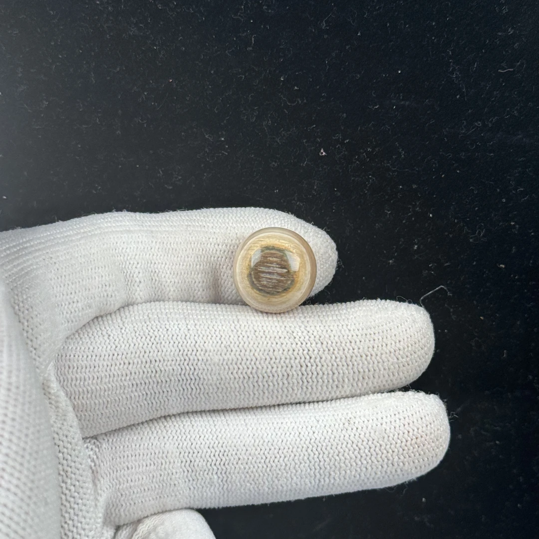 G2962天然猛犸 蓝眼睛圆珠16mm一物一图 假一罚十