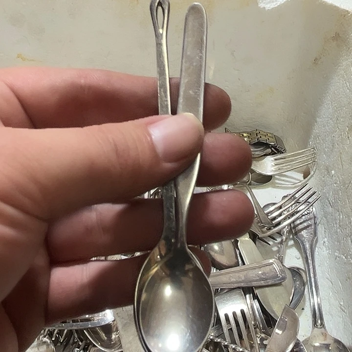 吉***通贵金属欧洲中古老物件勺子