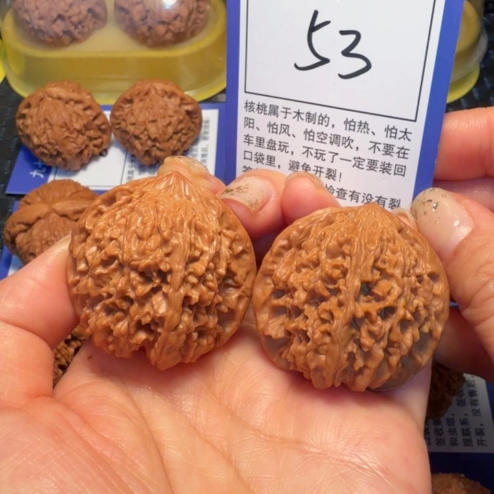 文玩核桃把件53满天星40