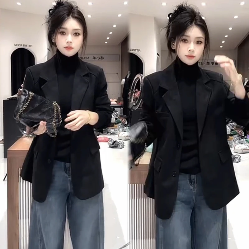 2025秋季新款时尚显瘦气质网红高档洋气女高级百搭宽松大码外套潮