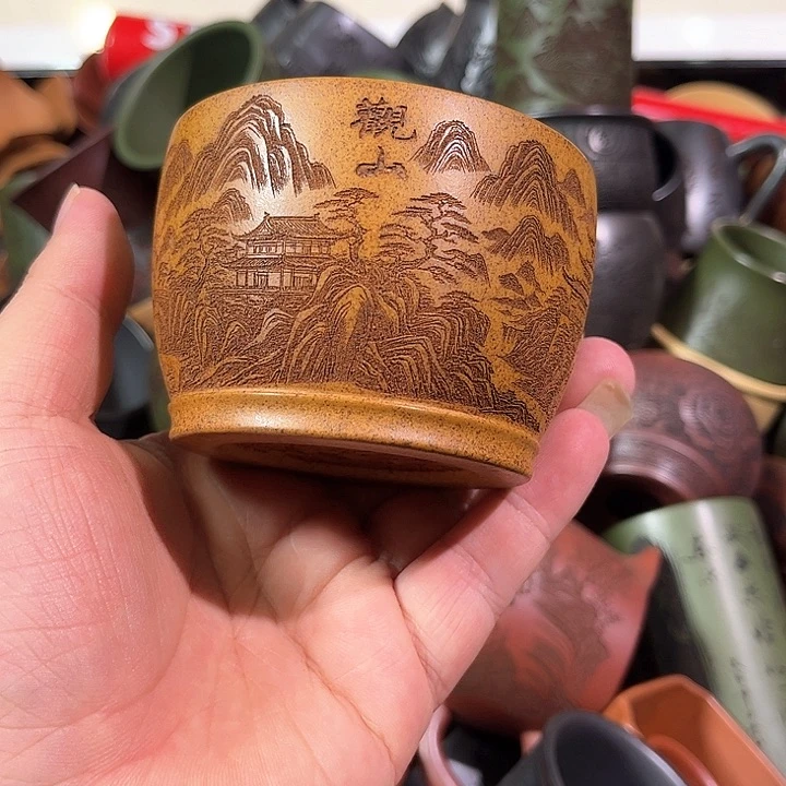 茶杯紫砂全手工紫砂主人杯