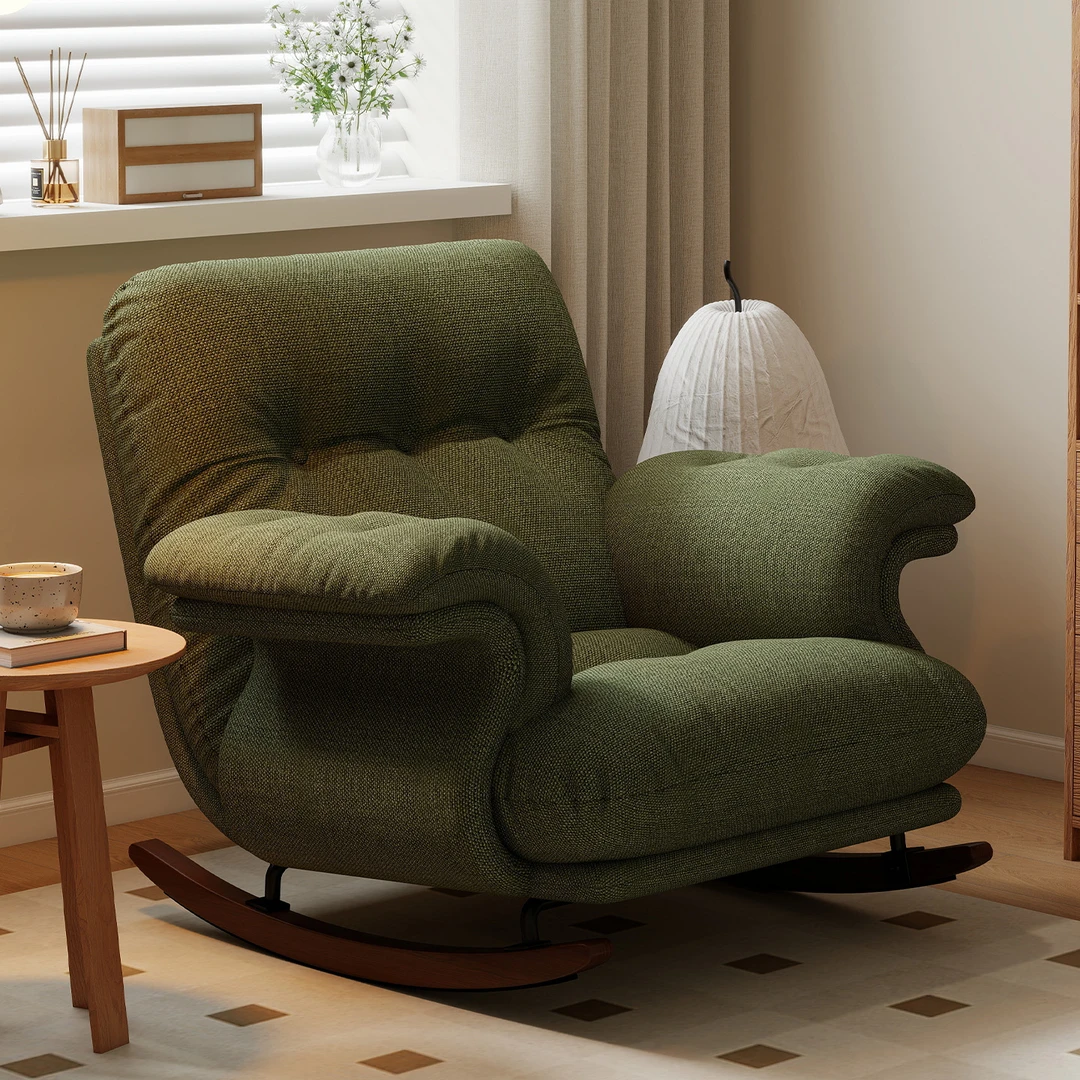 中古风摇椅沙发躺椅休闲懒人摇摇椅单人椅子阳台沙发椅大号企鹅