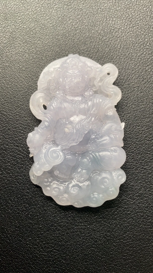 天然翡翠A货黄财神