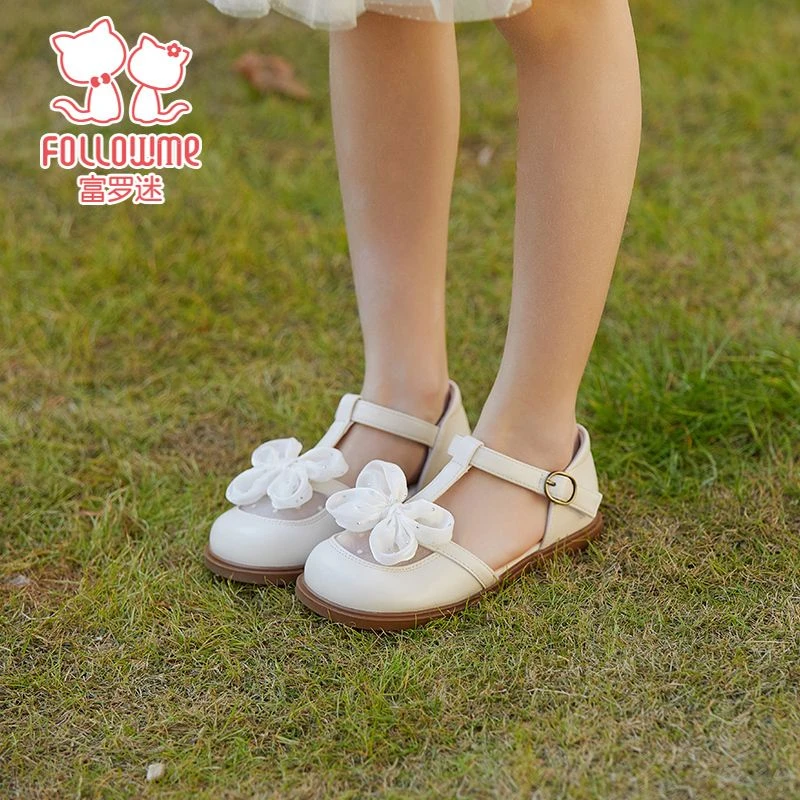 富罗迷夏季女童凉鞋夏季新款公主鞋百搭透气软底公主鞋4B8447