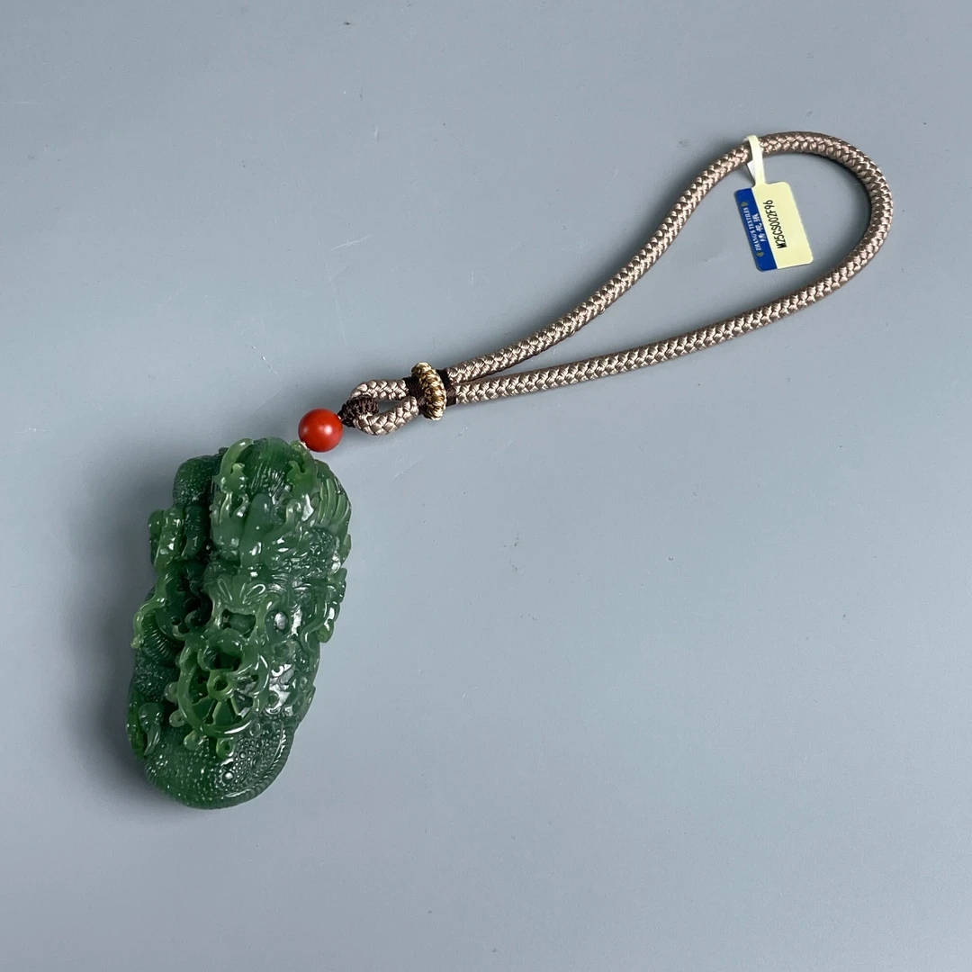 和田碧玉龙雕件-M25CS002F96-02