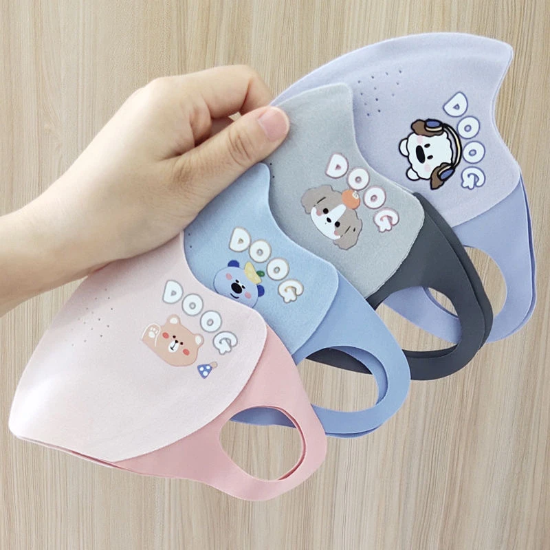 【9块9两个】可爱儿童口罩秋冬立体无痕防风防寒透气卡通保暖口罩