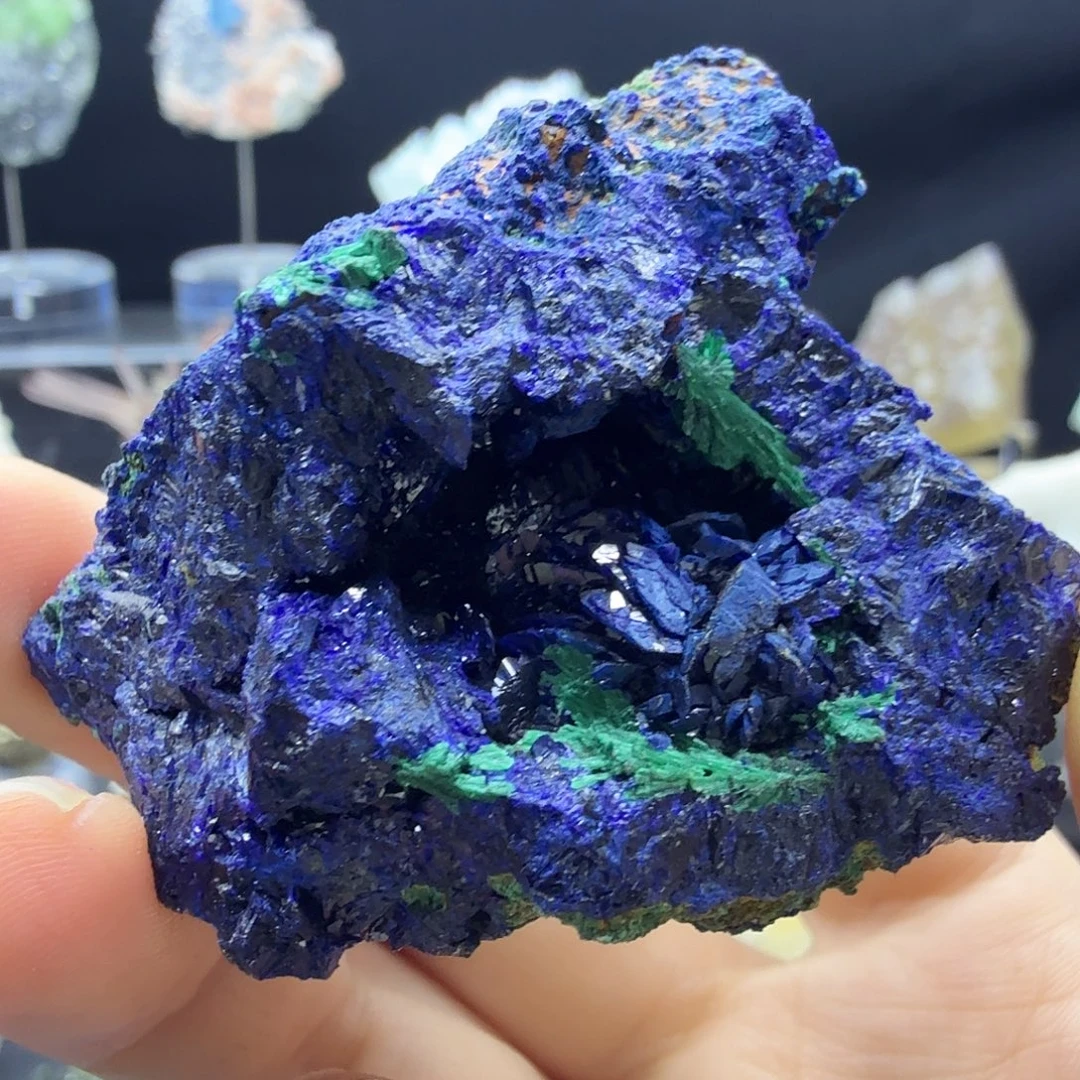 蓝铜矿孔雀石原石