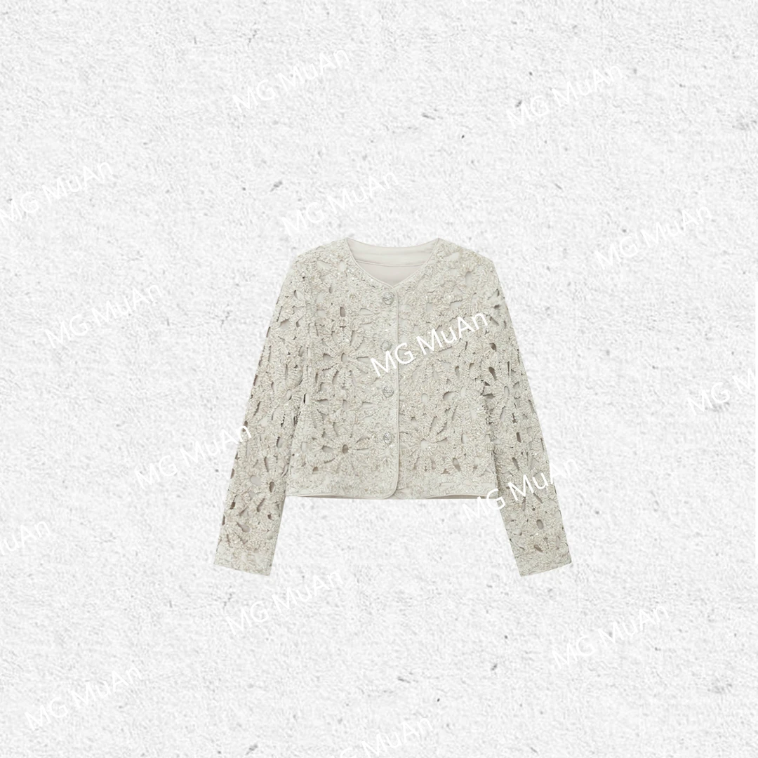 MG.毛毛【典藏小香外套】定制小香风闪耀亮片长袖外套上衣YJ-23622