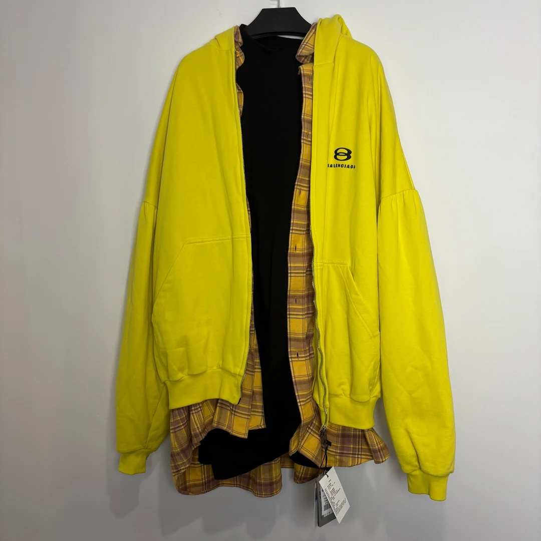 未使用 Balenciaga/巴黎世家 （vd）三合一连帽卫衣外套 0341