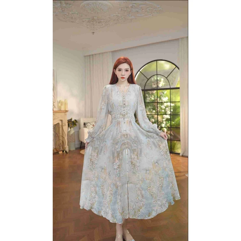 【2025-瑶瑶】重磅100桑蚕丝连衣裙Y25-0906-45