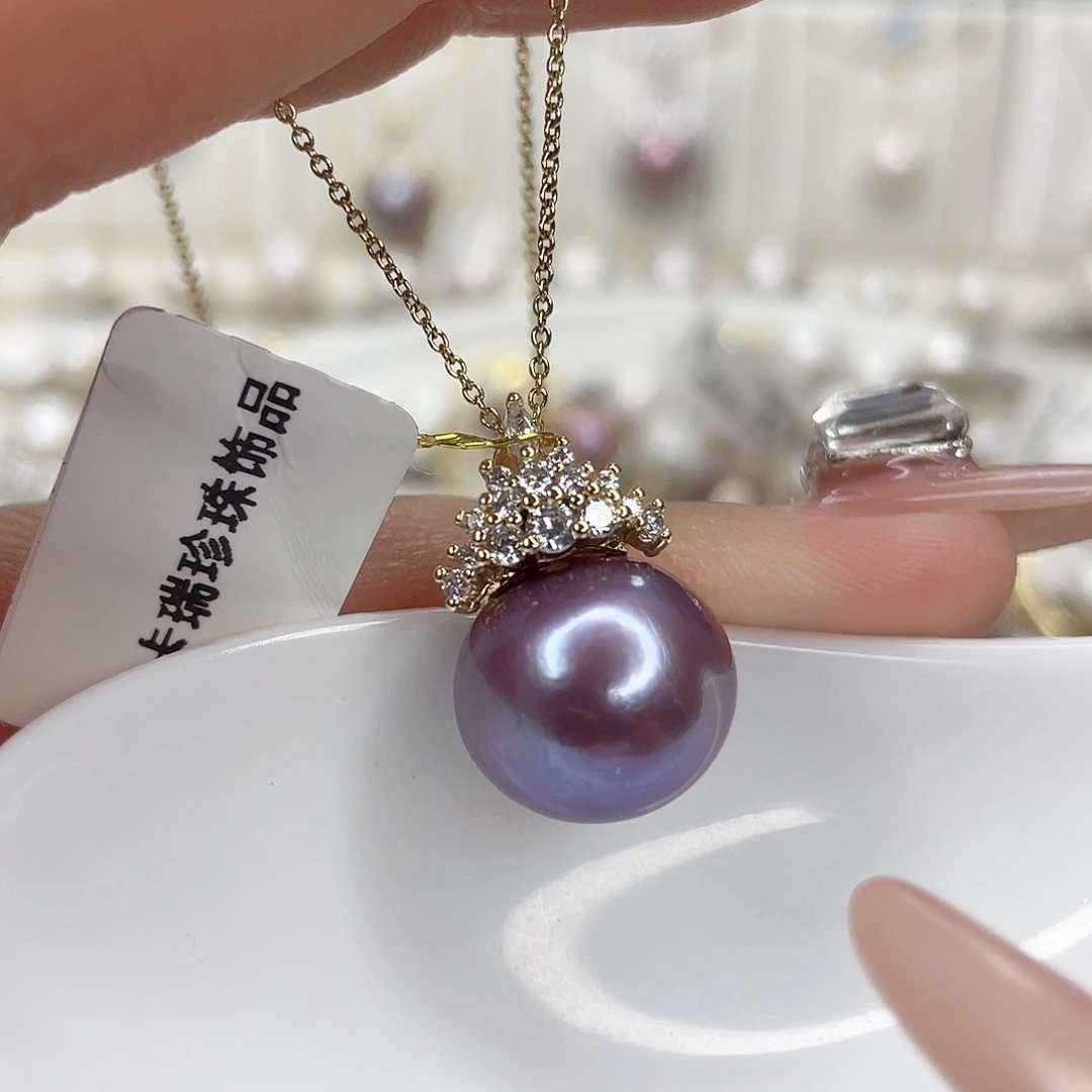 淡水珍珠吊坠(赠链)合金