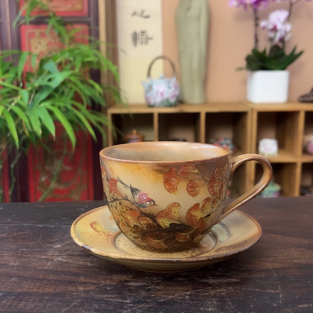 景德镇柴烧手工手绘茶具
