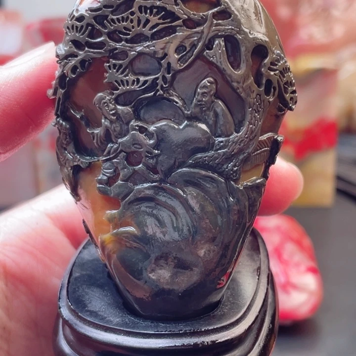 寿山石乌鸦皮田黄