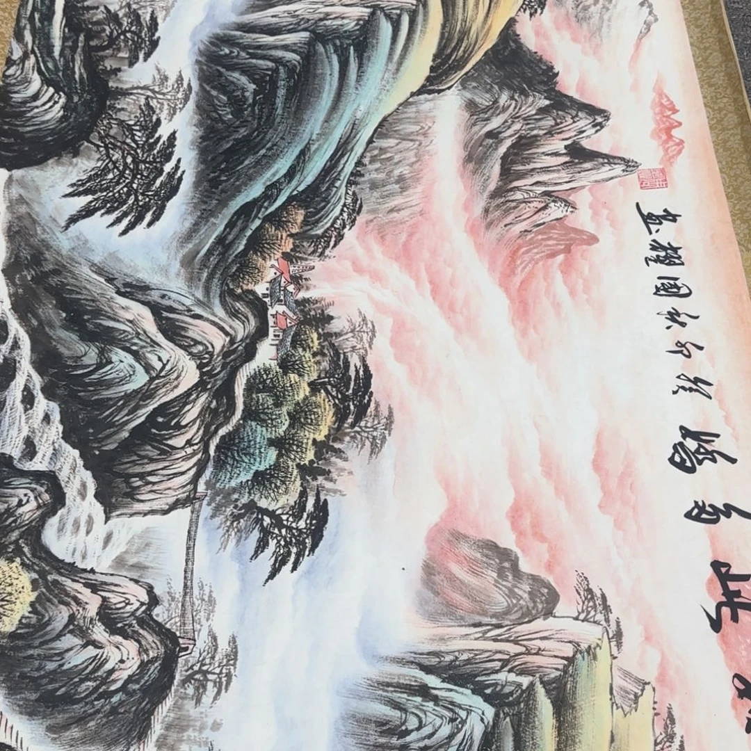 国画QC原创横山水作品！带证书！限购一单