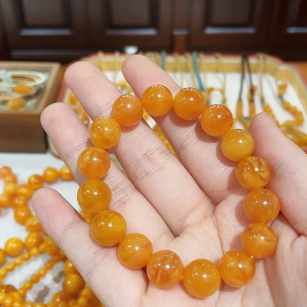 蜜蜡手链未镶嵌手串