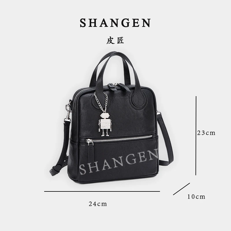 【尚恩CC】QYX-9812-黑色-轻奢时尚女士新款手提单肩斜挎包