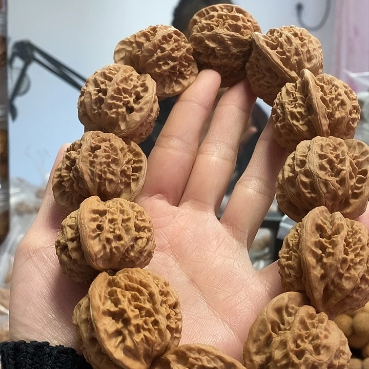 把件文玩核桃39红皮宫灯