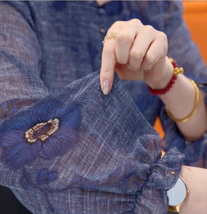 蚕物2025新款新中式国风设计感气质小衫M147彭彭