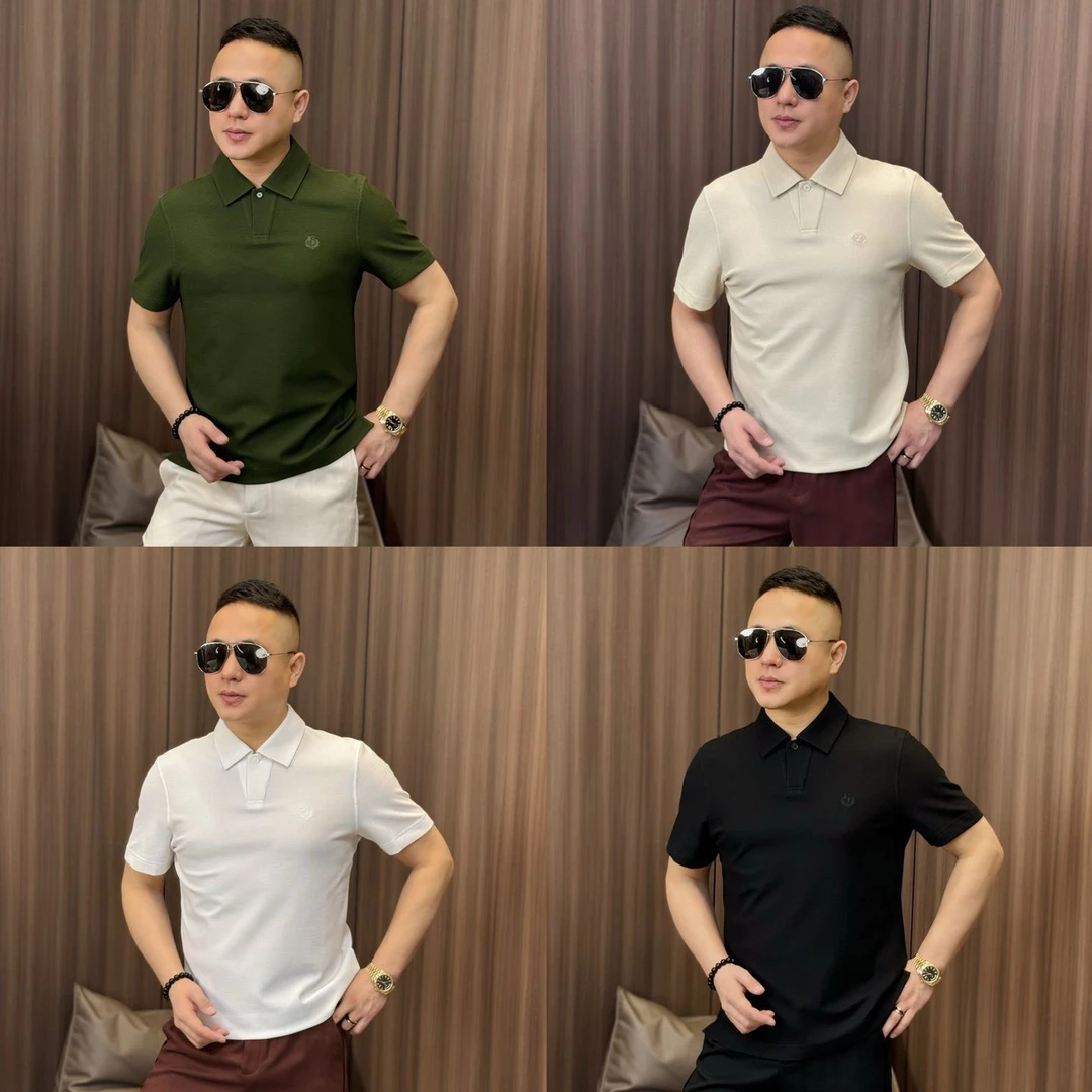 孙先生｜爵派尔秋季高定款羊绒桑蚕丝混纺Polo 衫男款翻领半袖955