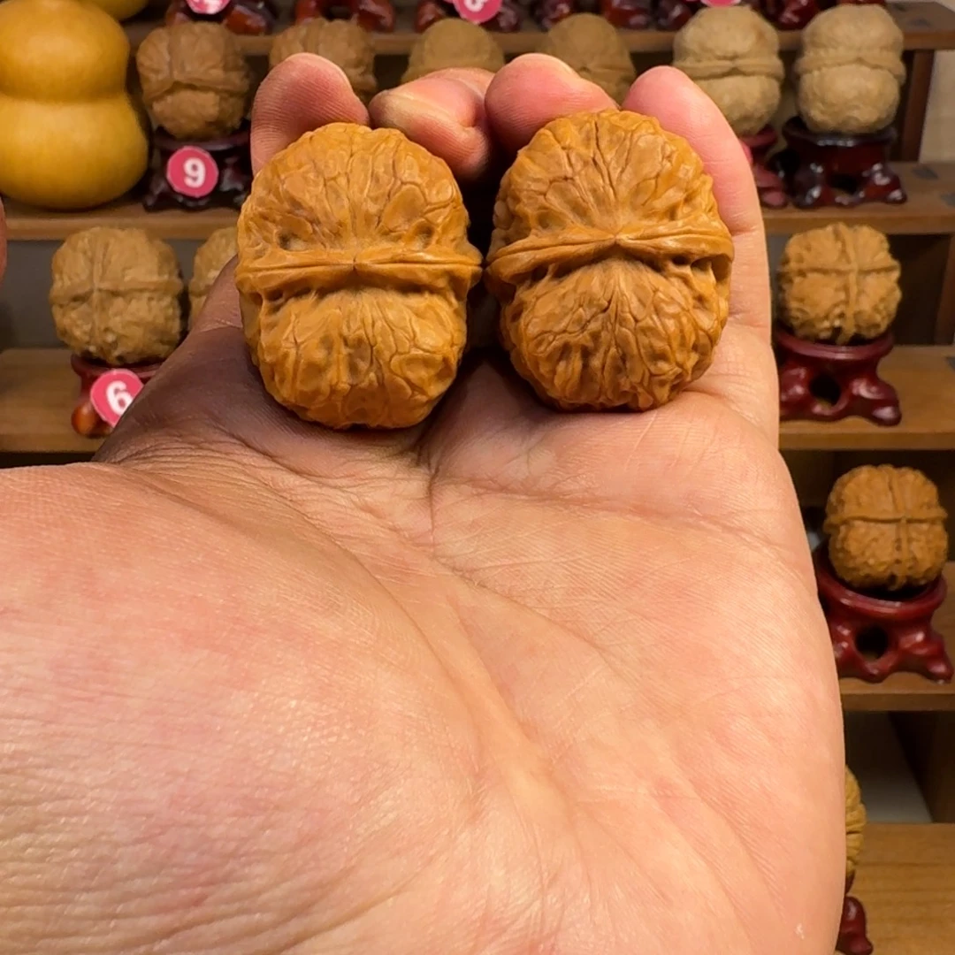 核桃铁核桃把件金甲元宝