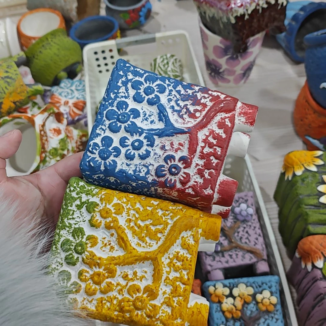 红陶吸水透气的白陶花盆凑满12发货