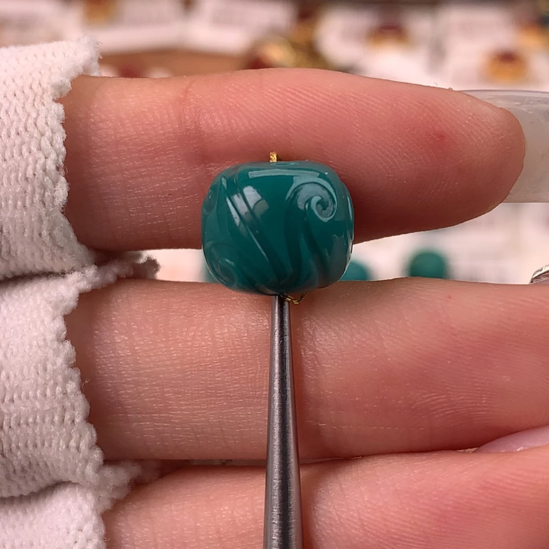 绿松石未镶嵌配饰蕊10.6*9.3