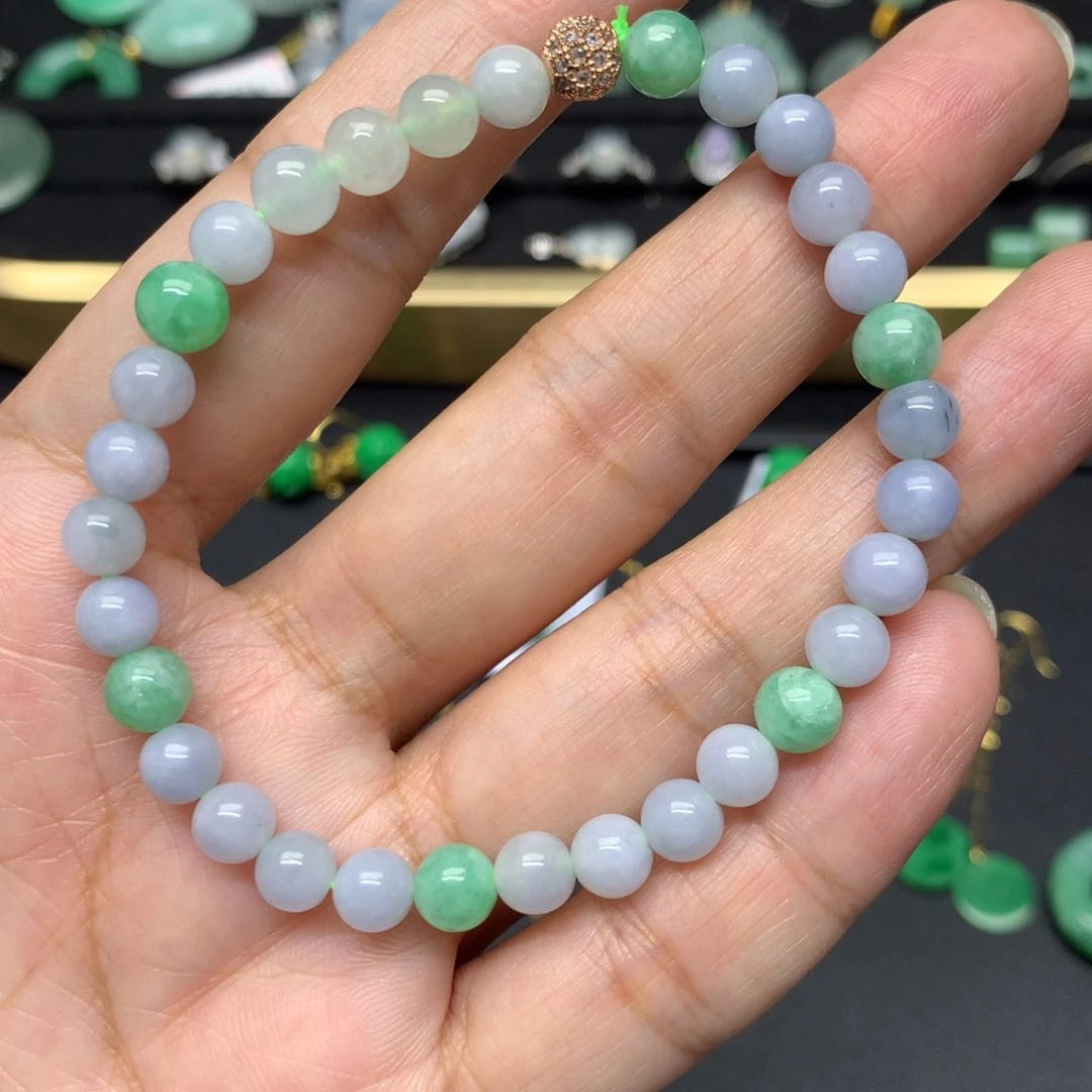 未镶嵌手串翡翠有纹裂