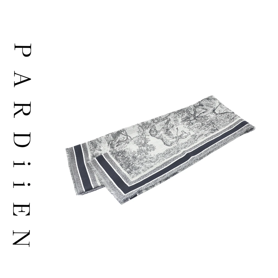 【北总严选】帕迪恩百搭水墨色围巾披肩6009906