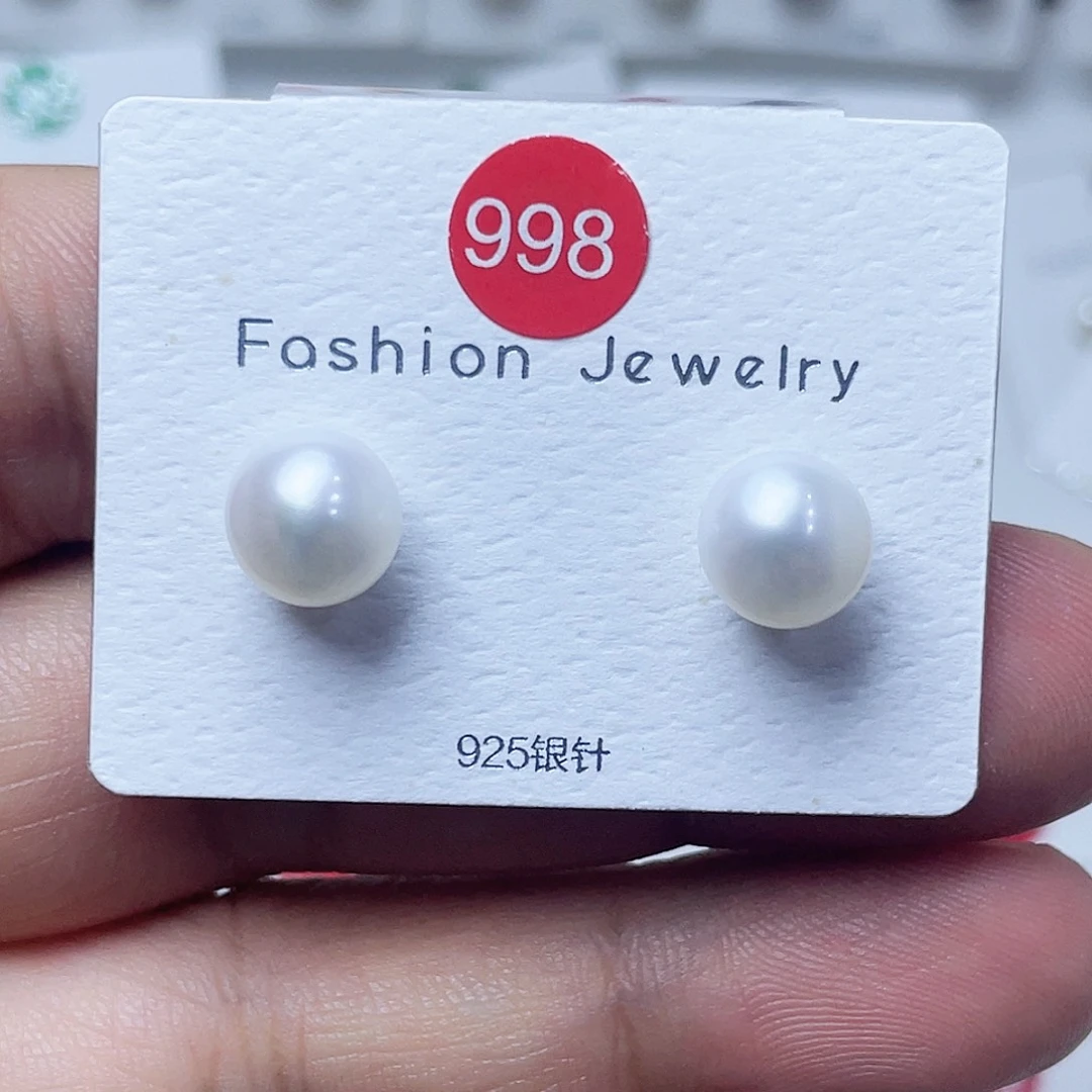 伊****银S925镶嵌耳饰淡水珍珠