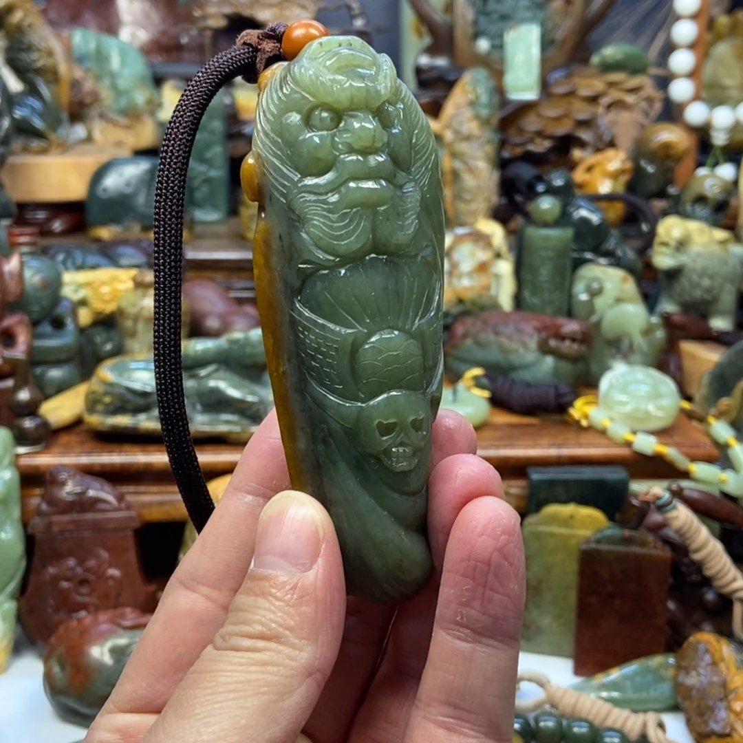 岫岩河磨玉（透闪石质玉）把件未镶嵌