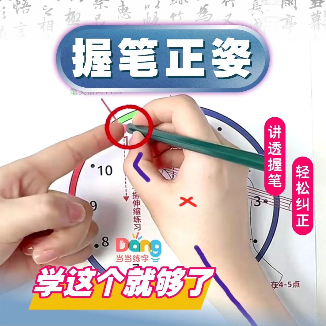 （一对一指导）握笔正姿 控笔练字全体系课程 带讲解视频