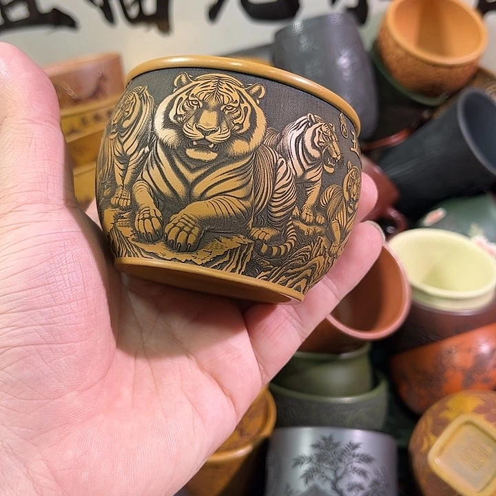 茶杯紫砂全手工紫砂主人杯