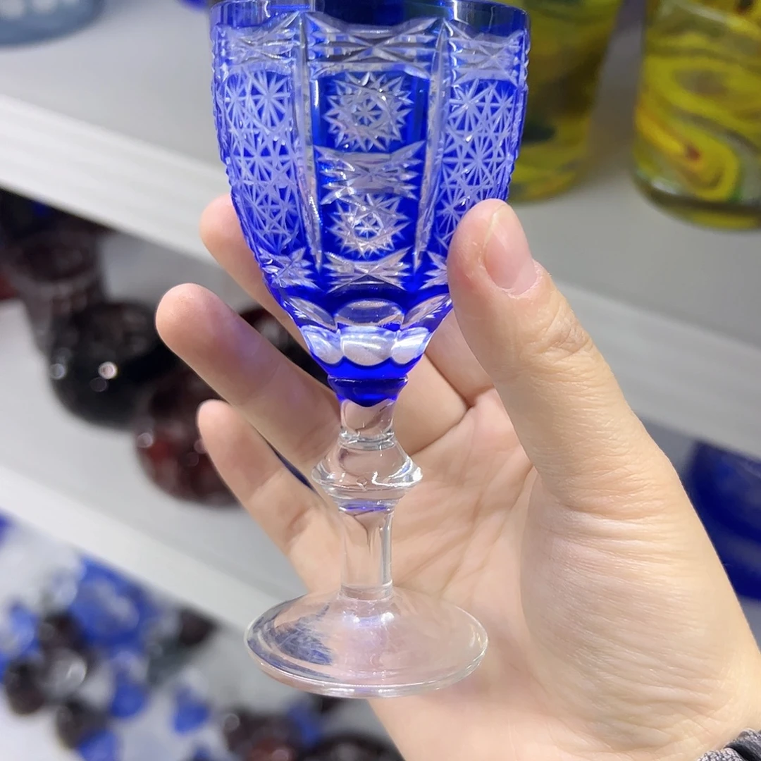 水晶玻璃平底款微瑕一个