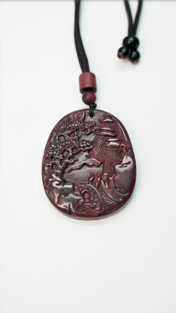 天宝石山水吊坠 h34号