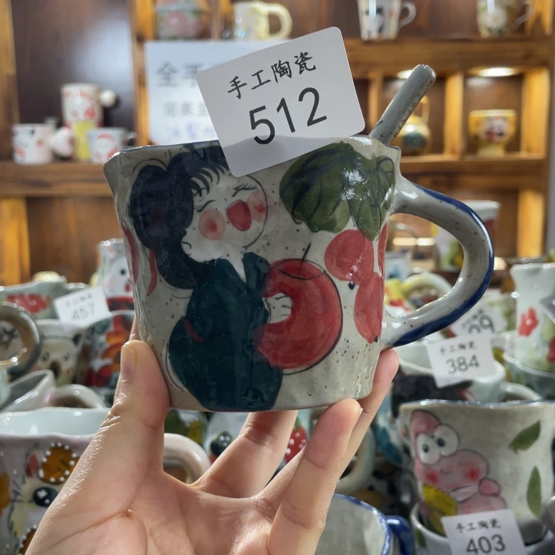 景德镇手工陶瓷一杯一勺512