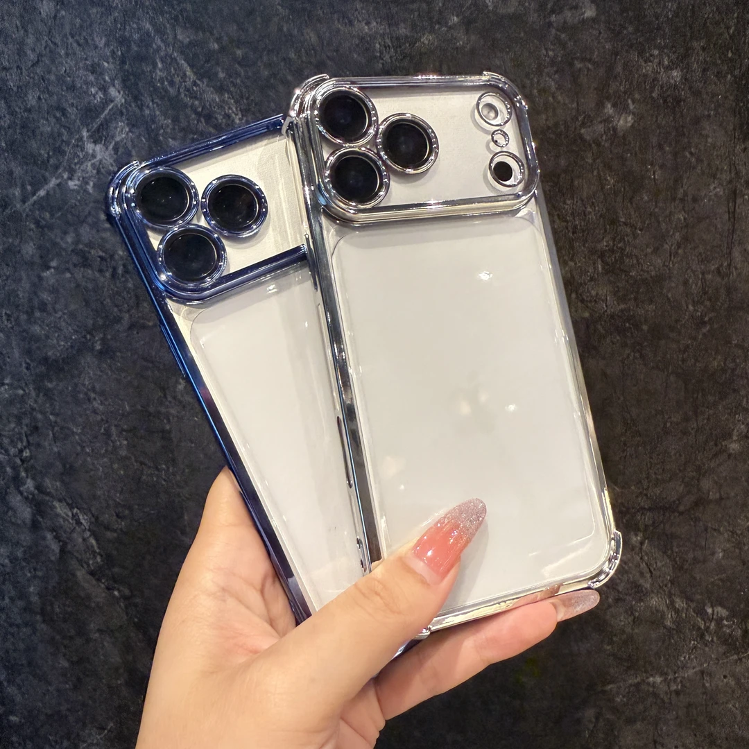 迈博旅适用苹果17pro手机壳iPhone17promax电镀壳镜头膜全包防摔