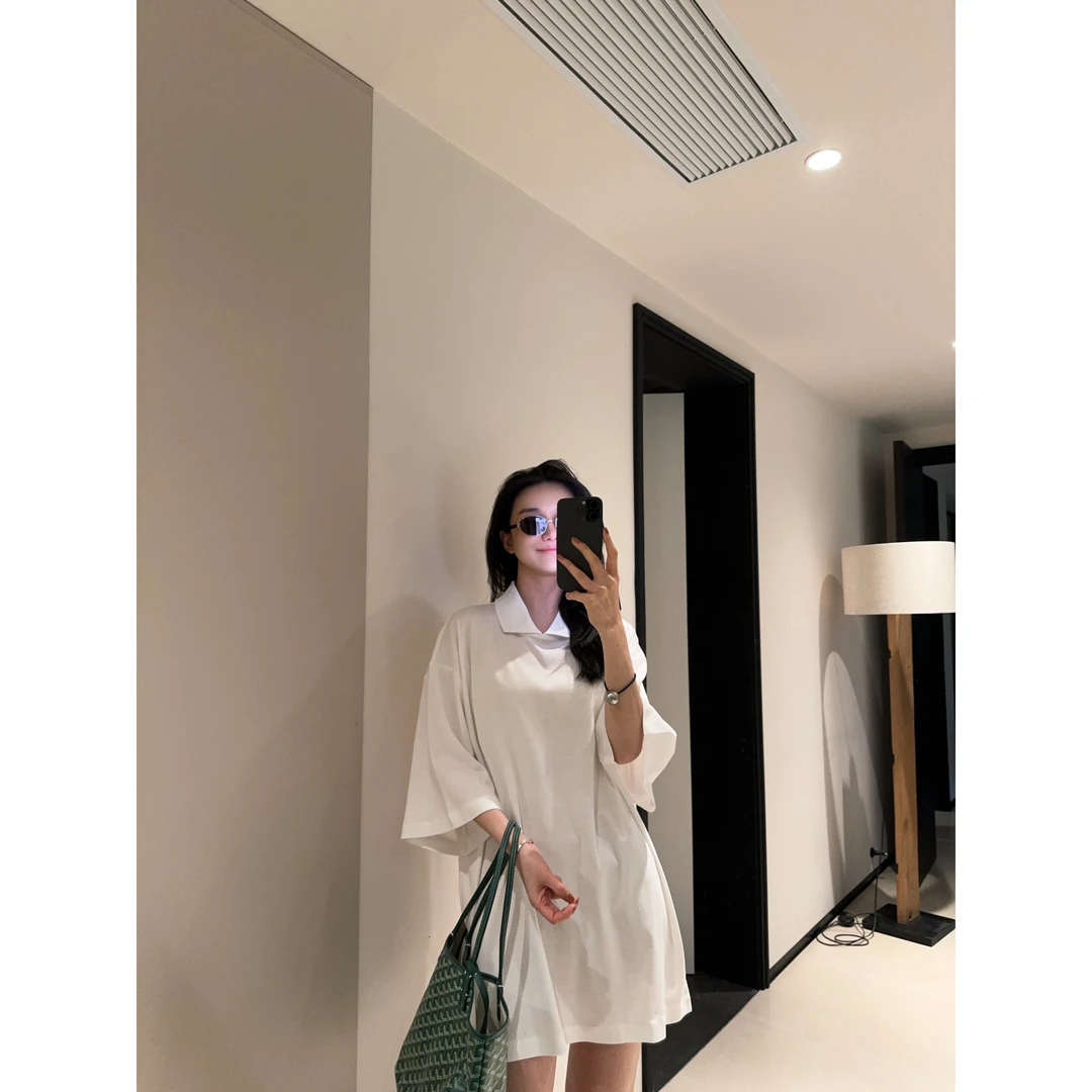 ［IAMMEIYA］-大骨架穿搭 温莎 翻领连衣裙2537