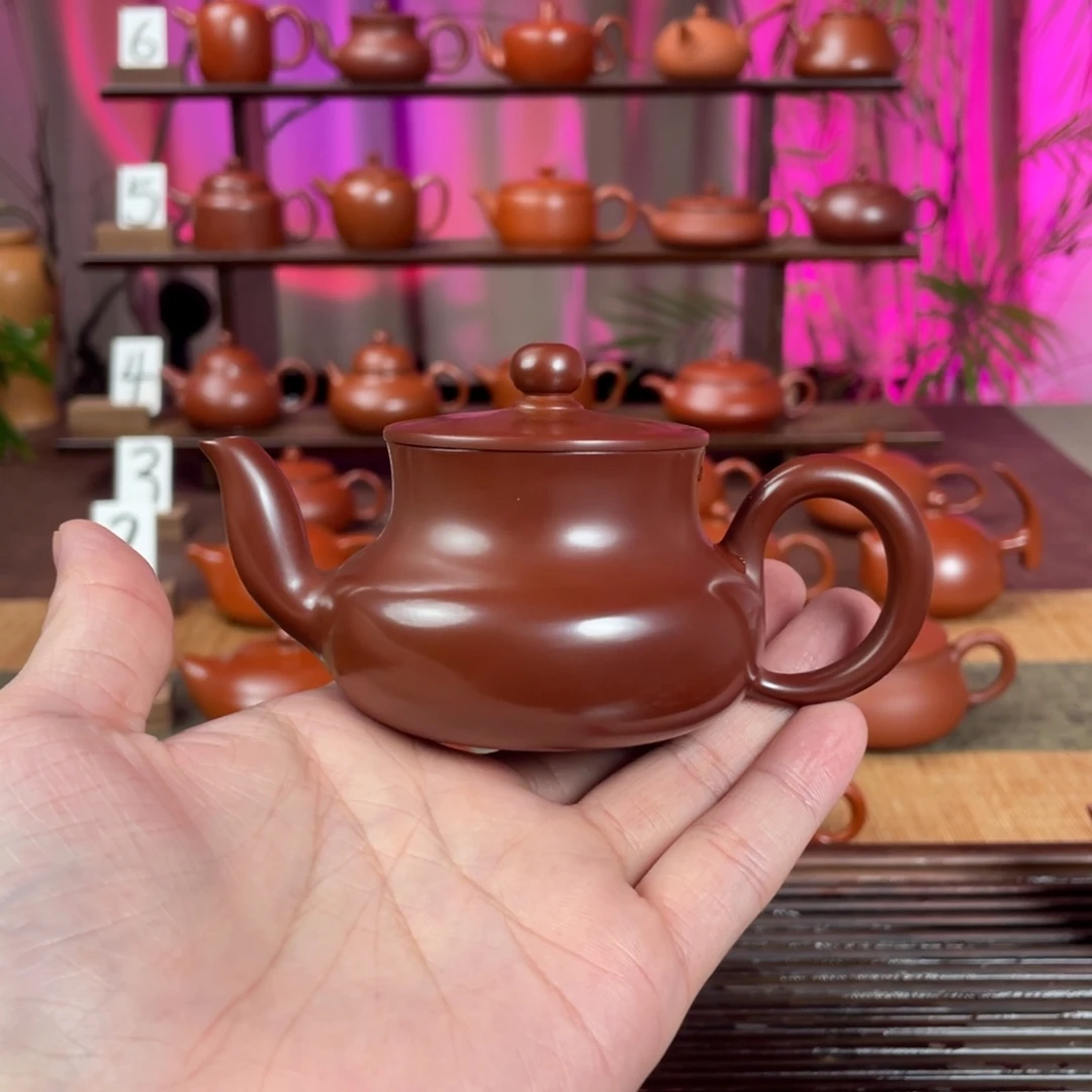 潮***少茶壶紫砂精工君德110cc