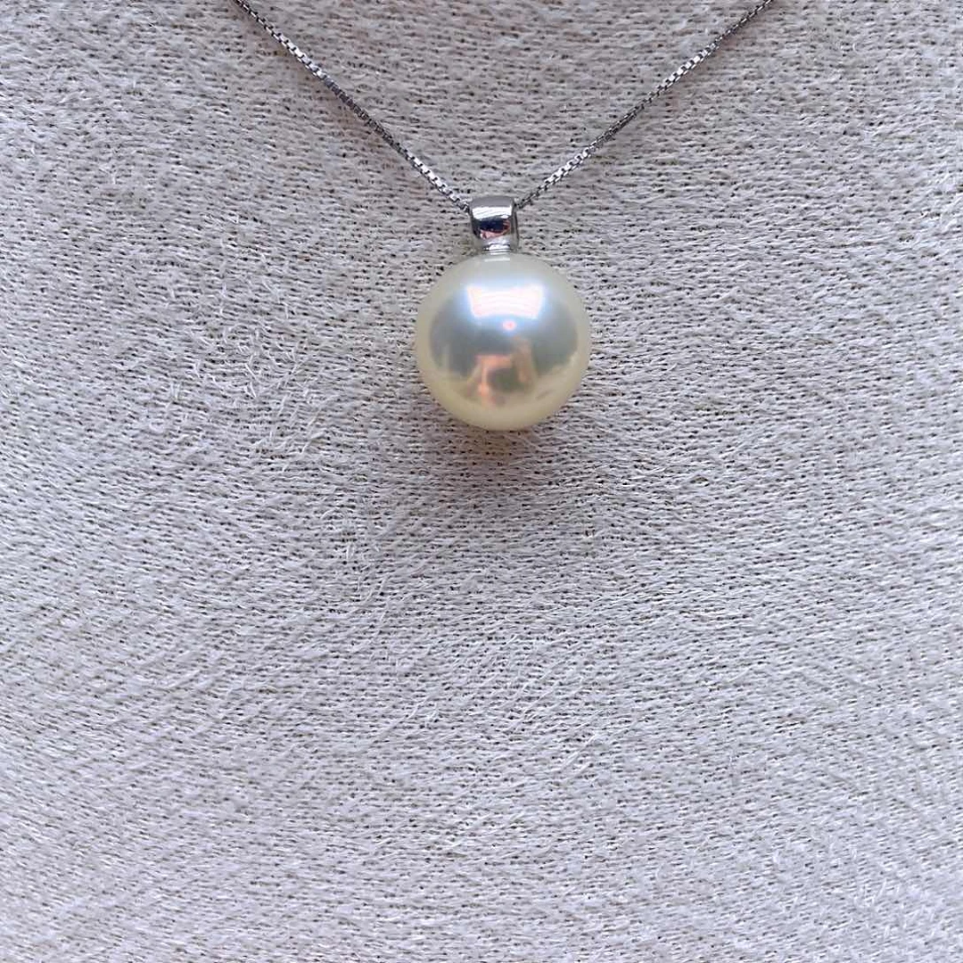 淡水珍珠银S925镶嵌吊坠(赠链)可**?