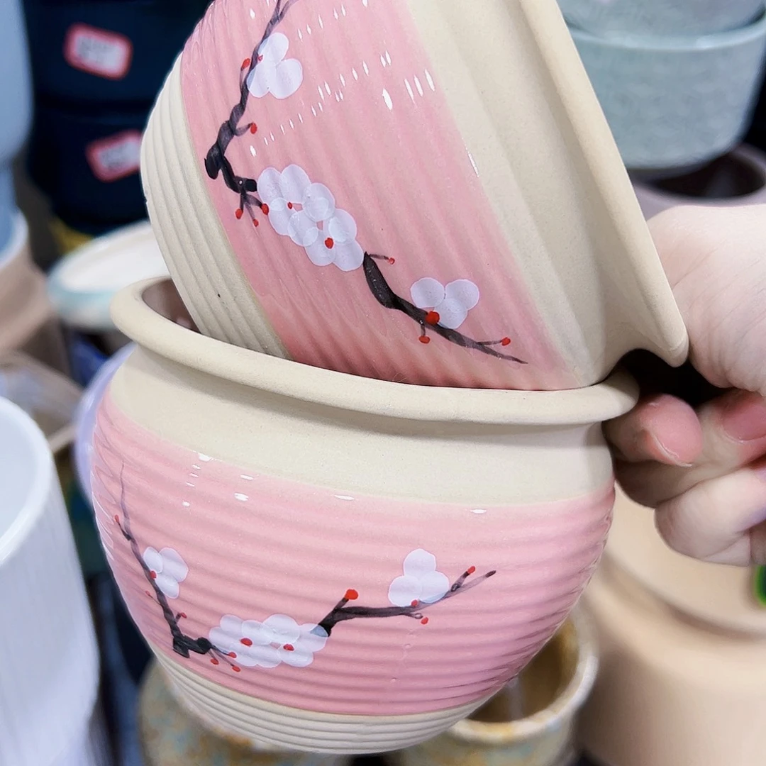 外贸尾单陶瓷花盆凑单10米包邮