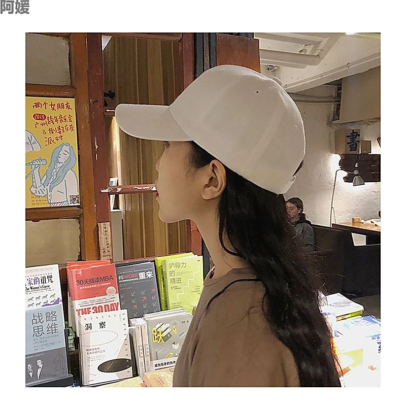 阿媛品质棒球帽定制logo夏天韩版色简约棒球帽百搭遮阳帽鸭舌帽in