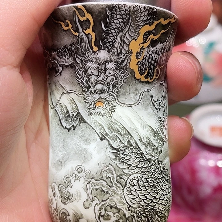 一儒堂墨龙问香杯
